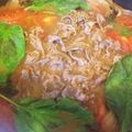 LalaNY's cooksnap of when they made トマトすき焼き　〆のパスタも美味しい.