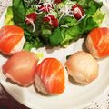 こーめたん's cooksnap of when they made 美味しくお花見＊*手まり寿司＊*.