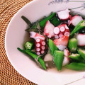クーーマ's cooksnap of when they made タコじゅんさいオクラのわさび白だし和え.