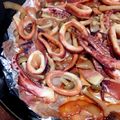 ricasama51's cooksnap of when they made フライパンで楽チン！イカの豪快ホイル焼き.