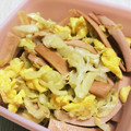 ccccccc7's cooksnap of when they made キャベツと卵とソーセージあっさり炒め物♪.
