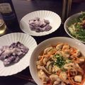 hiyokodon's cooksnap of when they made ハロウィン＊かぼちゃと紫芋のニョッキ.