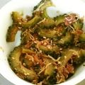なんとかma's cooksnap of when they made たっぷりゴマ風味♪ゴーヤの梅しらす和え.