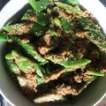 バカオヤジだよ～'s cooksnap of when they made 簡単！旬のスナップエンドウでごま和え.