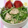 はやみちゃん's cooksnap of when they made 鶏肉と水菜のワサビ醤油和え.