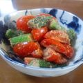 蜂蜜牛乳's cooksnap of when they made 夏にぴったり！トマトとオクラの胡麻和え.