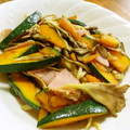 月見なっとう's cooksnap of when they made かぼちゃときのこのシャキシャキ炒め.
