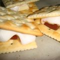 mikiha5's cooksnap of when they made 熱々マシュマロおやつ（スモア）.