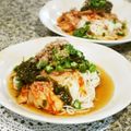 るるおか's cooksnap of when they made キムチとオクラ、めかぶの冷やしうどん.