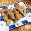 ＊marble＊'s cooksnap of when they made 厚切り蓮根の照り焼ききんぴら.