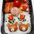 あくび王子まま's cooksnap of when they made 幼稚園 キャラ弁♡リラックマ風.