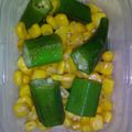 め～＝'s cooksnap of when they made お弁当に！オクラとコーンのバター炒め★.