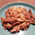 ロクキュウ's cooksnap of when they made ガッツリいこう！牛コマと長ネギの塩ダレ丼.