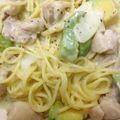 Rたむ's cooksnap of when they made チキンアボカド★クリームパスタ.