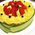 鳩コッコ's cooksnap of when they made ケーキ風マッシュポテト♡誕生日やお祝いに.