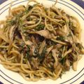 aymaym's cooksnap of when they made せりと舞茸のパスタ.
