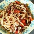 あーママゆーパパ's cooksnap of when they made 簡単★コク旨 焼きうどん.