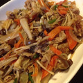 08174's cooksnap of when they made キノコと豚バラ肉と野菜の中華炒め.