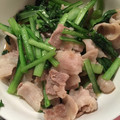イシュタル☆'s cooksnap of when they made 豚肉 小松菜 中華炒め.