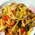 しぃーむ's cooksnap of when they made 豚肉とナスと野菜のトマトチーズ焼き.