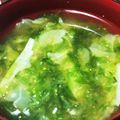 記念樹's cooksnap of when they made 生青のりのお味噌汁.