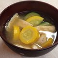 わ五助's cooksnap of when they made ズッキーニのお味噌汁.