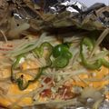 BYU's cooksnap of when they made 新タマネギとサーモンのホイル焼き‼.