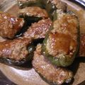 にんにく好き70's cooksnap of when they made 黒酢風！なすとピーマンの肉詰め.
