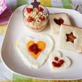 がっつママ's cooksnap of when they made ＊バレンタイン＊ハートな目玉焼き♡.