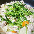 もりちゃんズ's cooksnap of when they made ☆豚肉と豆苗のオイマヨ炒め☆.