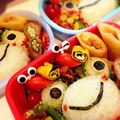 rapinmama's cooksnap of when they made キャラ弁おかず♥彩りかたつむり.