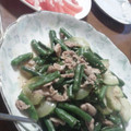 ちぃママ☆ミ's cooksnap of when they made いんげんと豚肉の塩炒め.