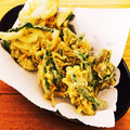 ゆーり410612's cooksnap of when they made いんげんとちりめんじゃこの天ぷら.