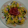 右希子's cooksnap of when they made 一口おむすびの星形ちらし寿司.