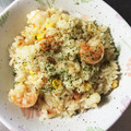 茶ちゃめ's cooksnap of when they made エビとコーンの激ウマピラフ.