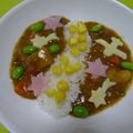 たまちゃいろ's cooksnap of when they made 我が家のカレー♡七夕バージョン.
