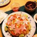 えんぞぅくん's cooksnap of when they made 七夕に☆星型抜くだけ簡単！天の川ちらし.