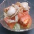 さすらいねこハンター's cooksnap of when they made ホタテとトマト・キャベツのサラダ♪.