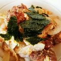 ちゃっきー0423's cooksnap of when they made 余りカツやお惣菜で♪煮カツ卵とじ☆.