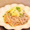 Dellaたん's cooksnap of when they made 玉ねぎ天ぷらのせ蕎麦.