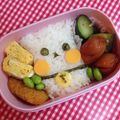 たにたーに's cooksnap of when they made キャラ弁☆ヤギちゃん.