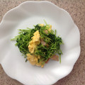 necoronda's cooksnap of when they made 豆苗とベーコンの卵炒め.