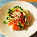 sakuraiiro's cooksnap of when they made サーモンと甘エビとアボカドのちらし寿司.