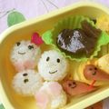 かのんドロップ's cooksnap of when they made キャラ弁☆簡単可愛いてるてる坊主おにぎり.