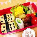 ママモンチッチだぁ's cooksnap of when they made こどもの日キャラ弁＊玉子寿司のこいのぼり.