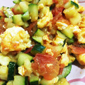 クックWXCWMA☆'s cooksnap of when they made トマトと卵とズッキーニの炒め物。.