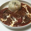 まいきよ's cooksnap of when they made 大人系！おたふくソースのハッシュドビーフ.