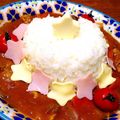 yu−ka☆'s cooksnap of when they made 七夕仕様デコカレーライス.