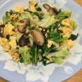 おいくちゃん1207's cooksnap of when they made ☆ニラ玉＆春キャベツのオイスター炒め☆.