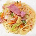 時短だいすき's cooksnap of when they made 牛乳で作るアスパラとハムのパスタ.